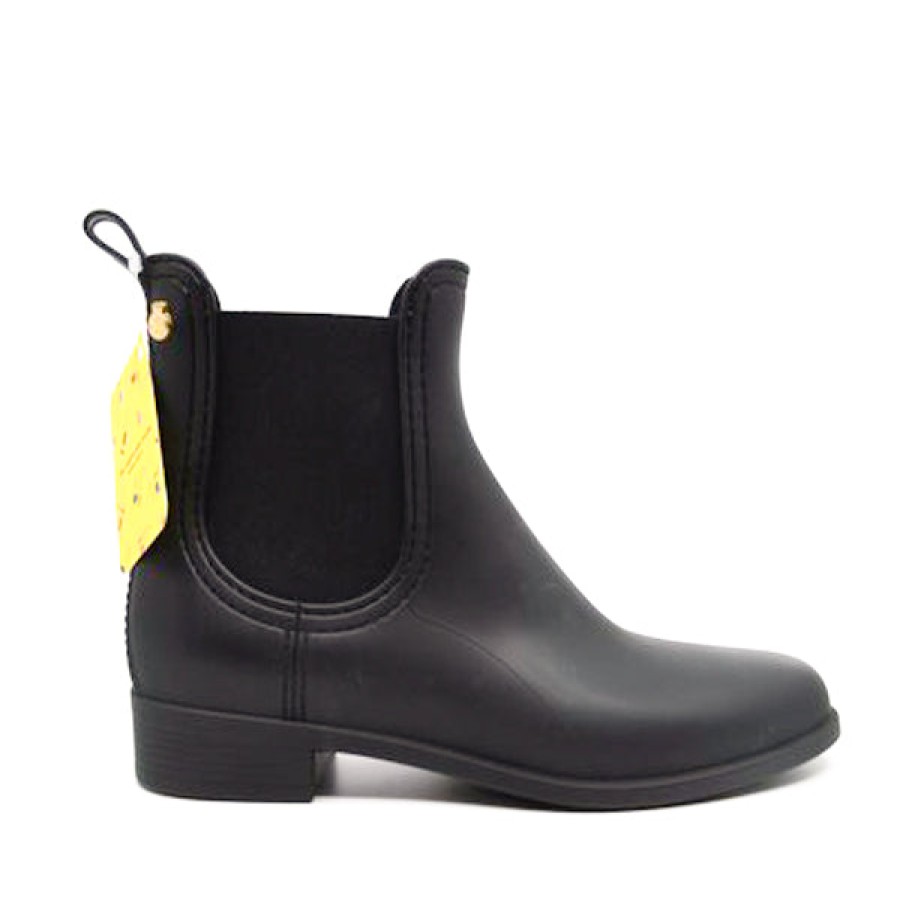 Womens Lemon Jelly | Lemon Jelly Splash Black Gum Boot