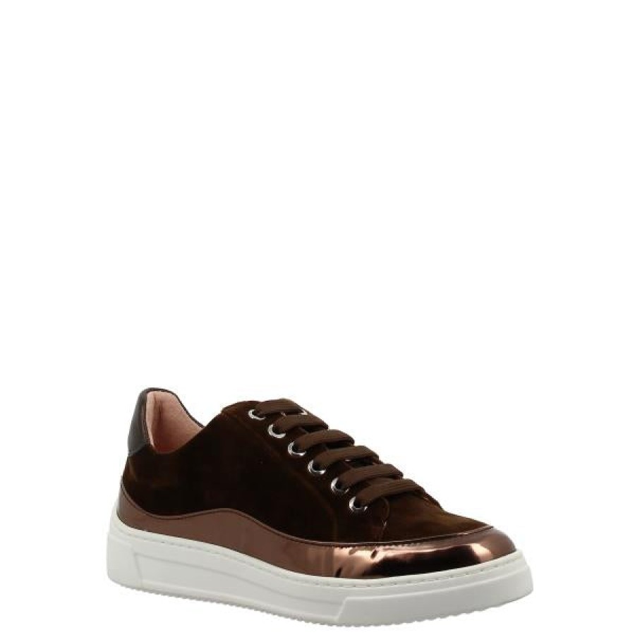 Womens Unisa | Unisa Feijo Truffle Velvet Sneaker