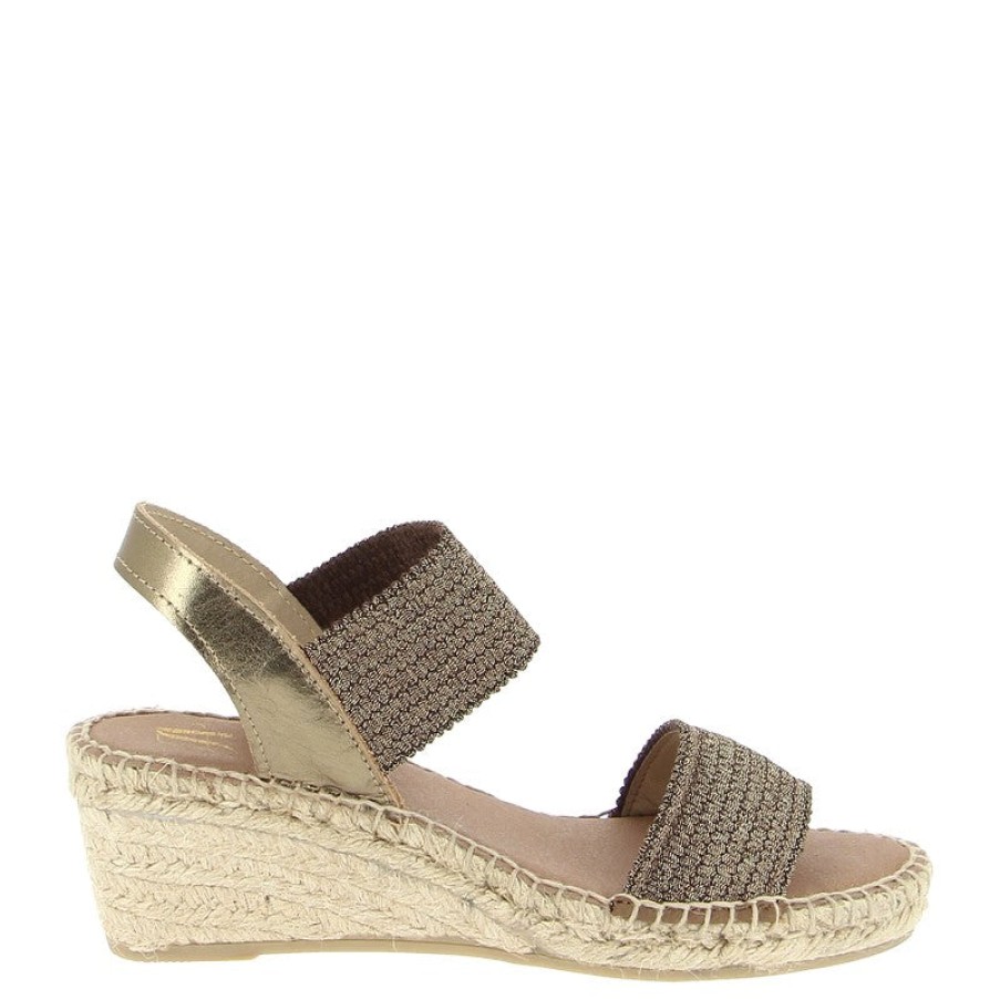 Womens Juncal Aguirre | Juncal Aguirre 2277 Bronze Wedge Espadrille