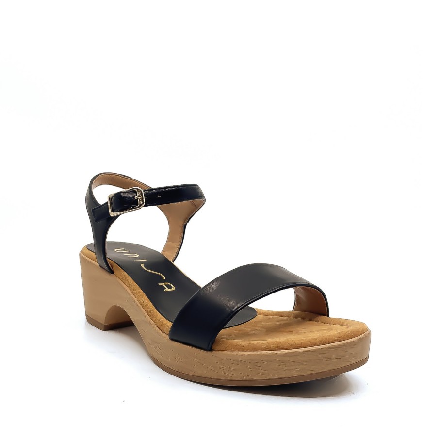 Womens Unisa Mid Heels | Unisa Irita Black Heeled Sandal