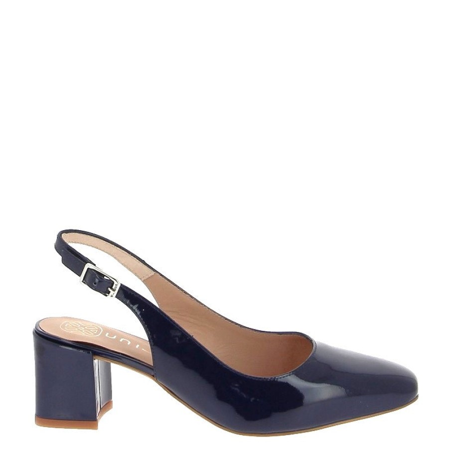 Edits Unisa | Unisa Lauri Patent Navy Slingback Pump