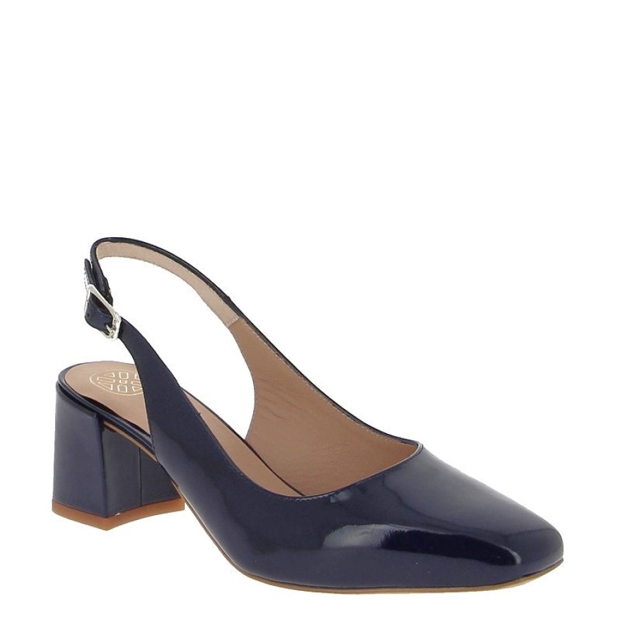 Edits Unisa | Unisa Lauri Patent Navy Slingback Pump