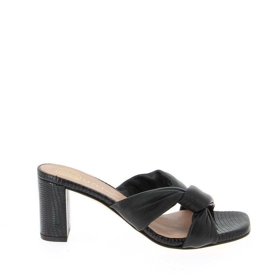 Womens Unisa High Heels | Unisa Moron Black Heeled Slide