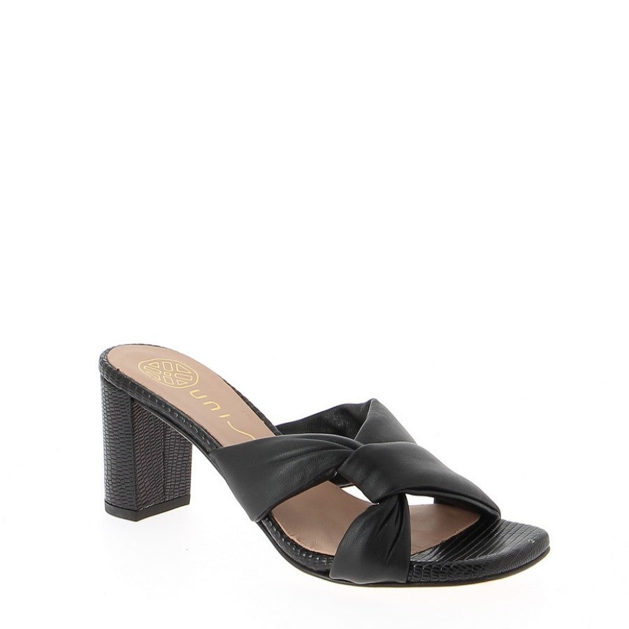 Womens Unisa High Heels | Unisa Moron Black Heeled Slide