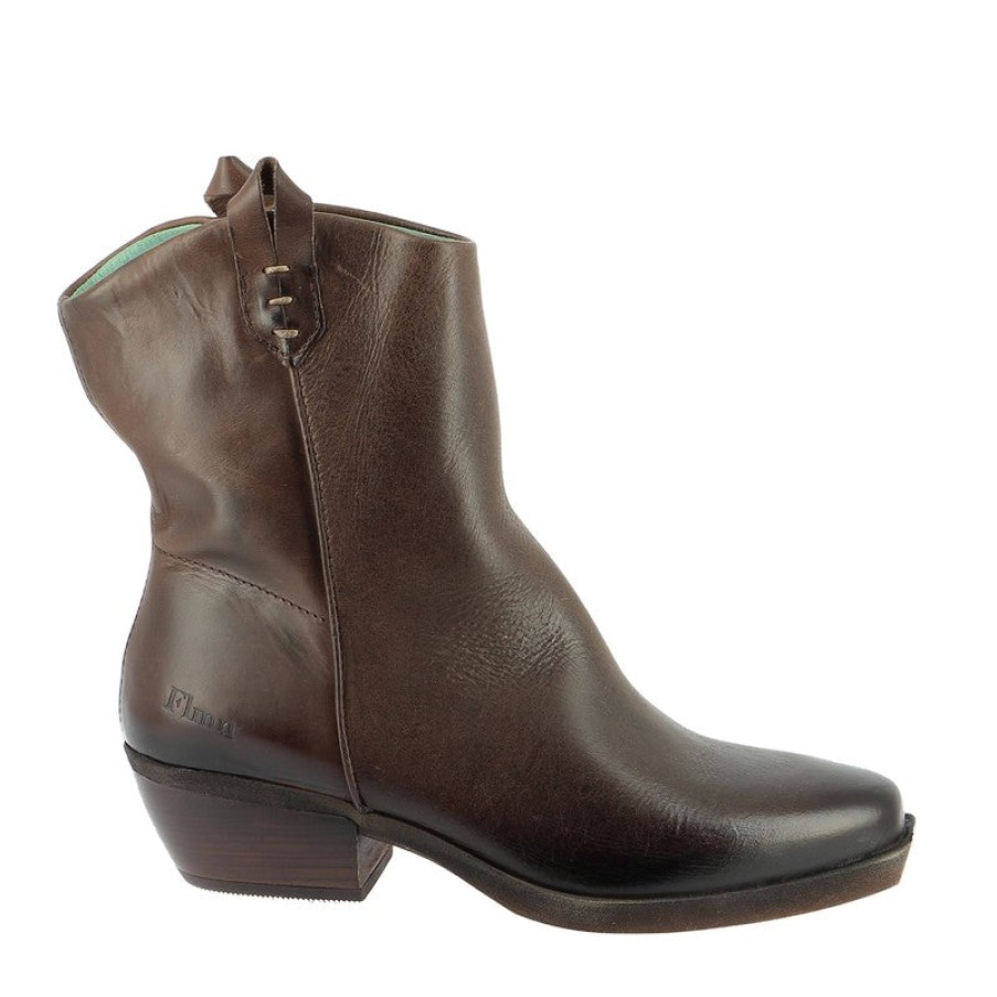 Womens Felmini Ankle Boots | Felmini D209 Brown Western Ankle Boot