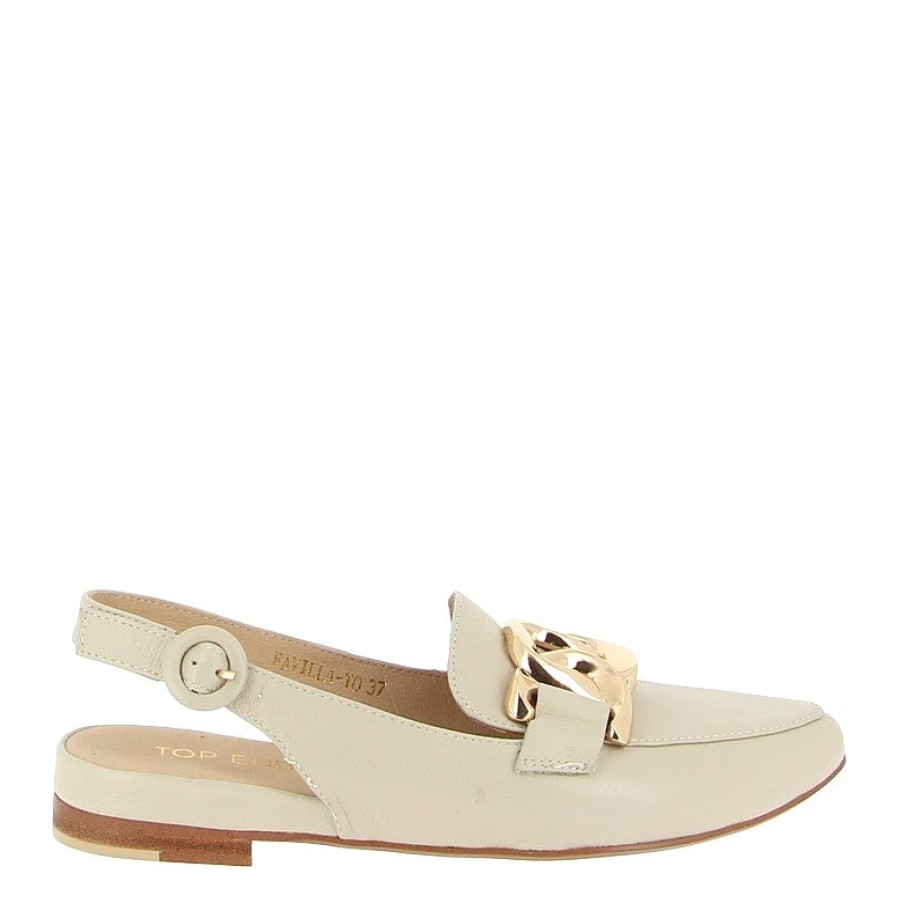 Edits Top End | Top End Favilla Cream Slingback Loafer