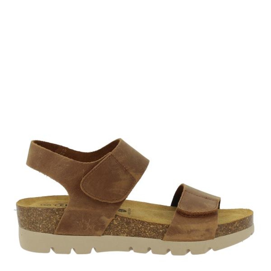 Womens Plakton | Plakton 355887 Tan Wedge Sandal