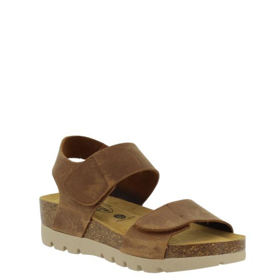 Womens Plakton | Plakton 355887 Tan Wedge Sandal