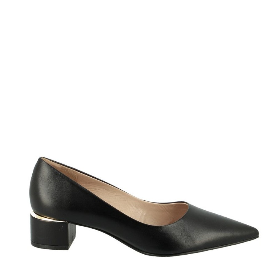 Womens Brazilio Low Heels | Brazilio 1470508 Black Pump