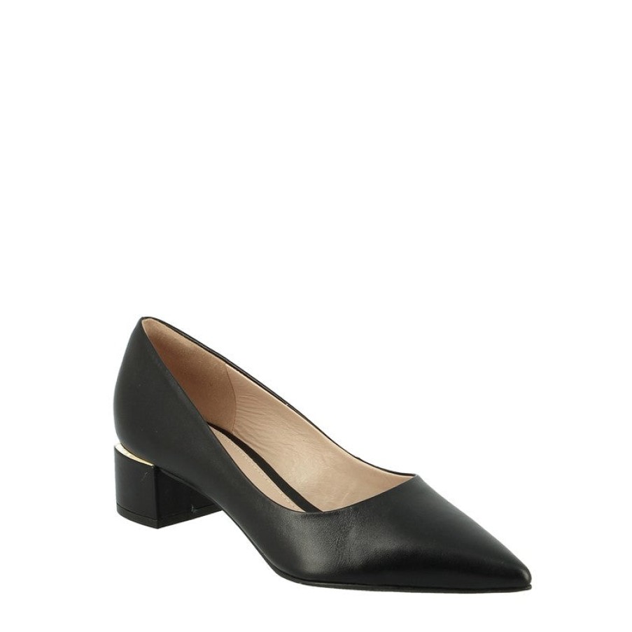 Womens Brazilio Low Heels | Brazilio 1470508 Black Pump