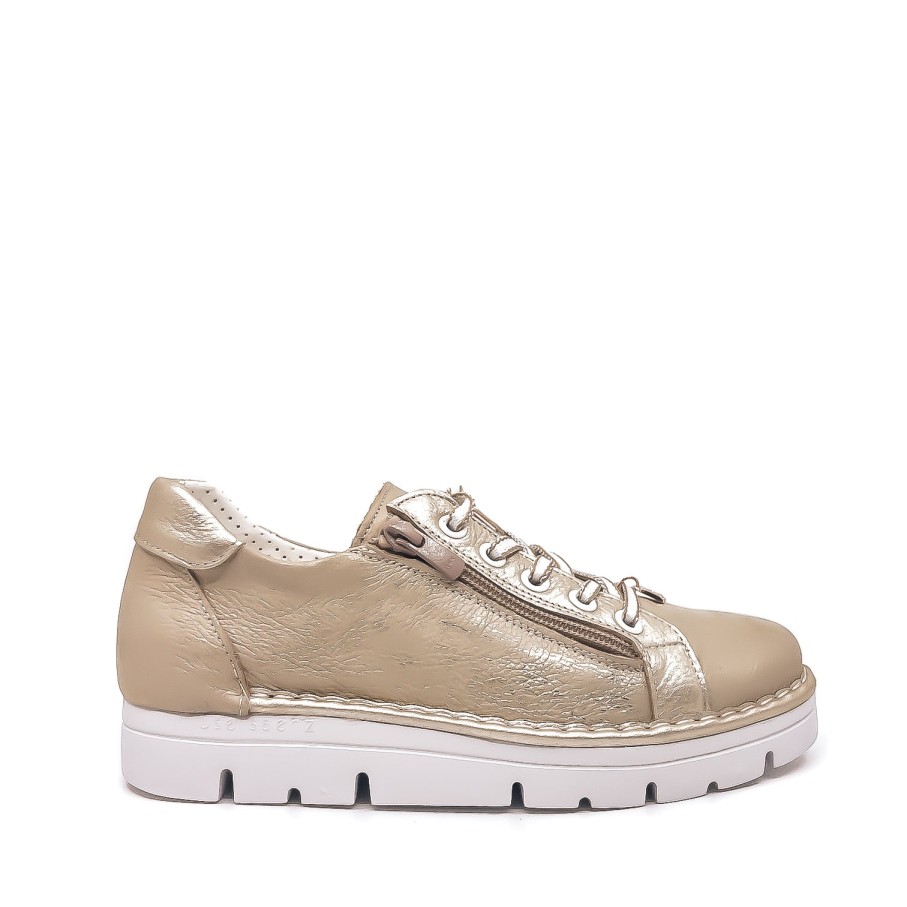 Womens Jose Saenz | Jose Saenz 2001 Gold Sneaker