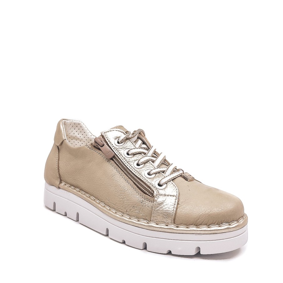 Womens Jose Saenz | Jose Saenz 2001 Gold Sneaker