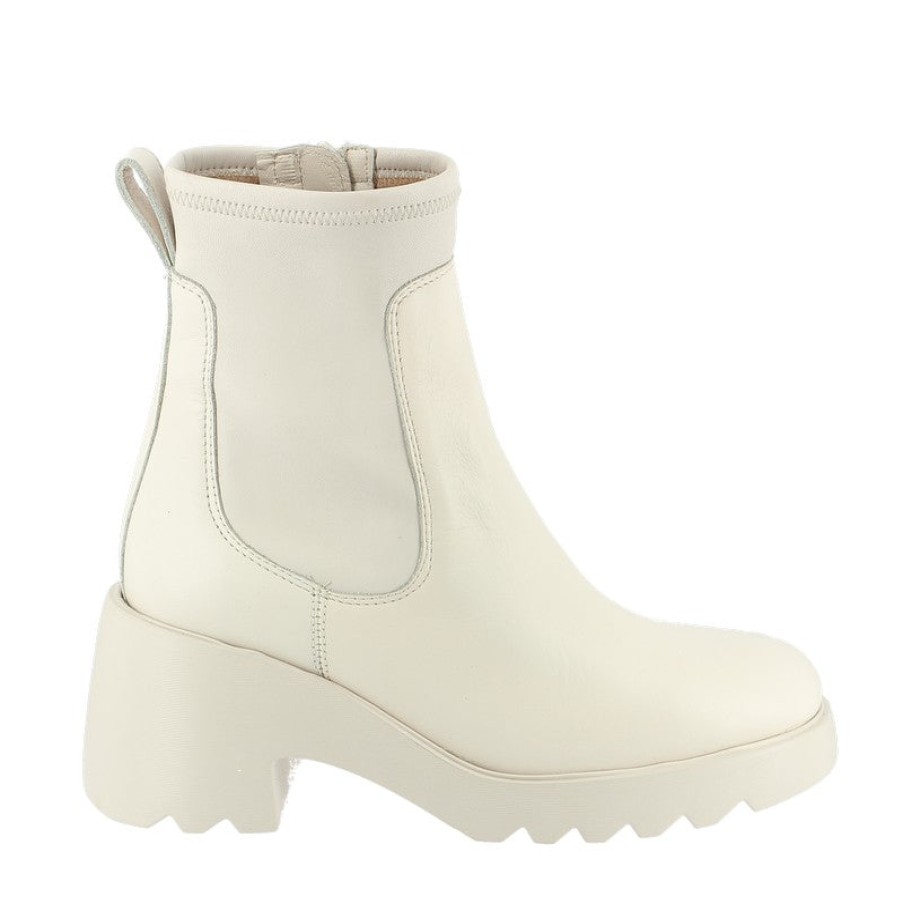 Womens Unisa Ankle Boots | Unisa Link Ivory Ankle Boot