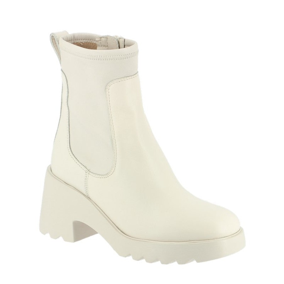 Womens Unisa Ankle Boots | Unisa Link Ivory Ankle Boot