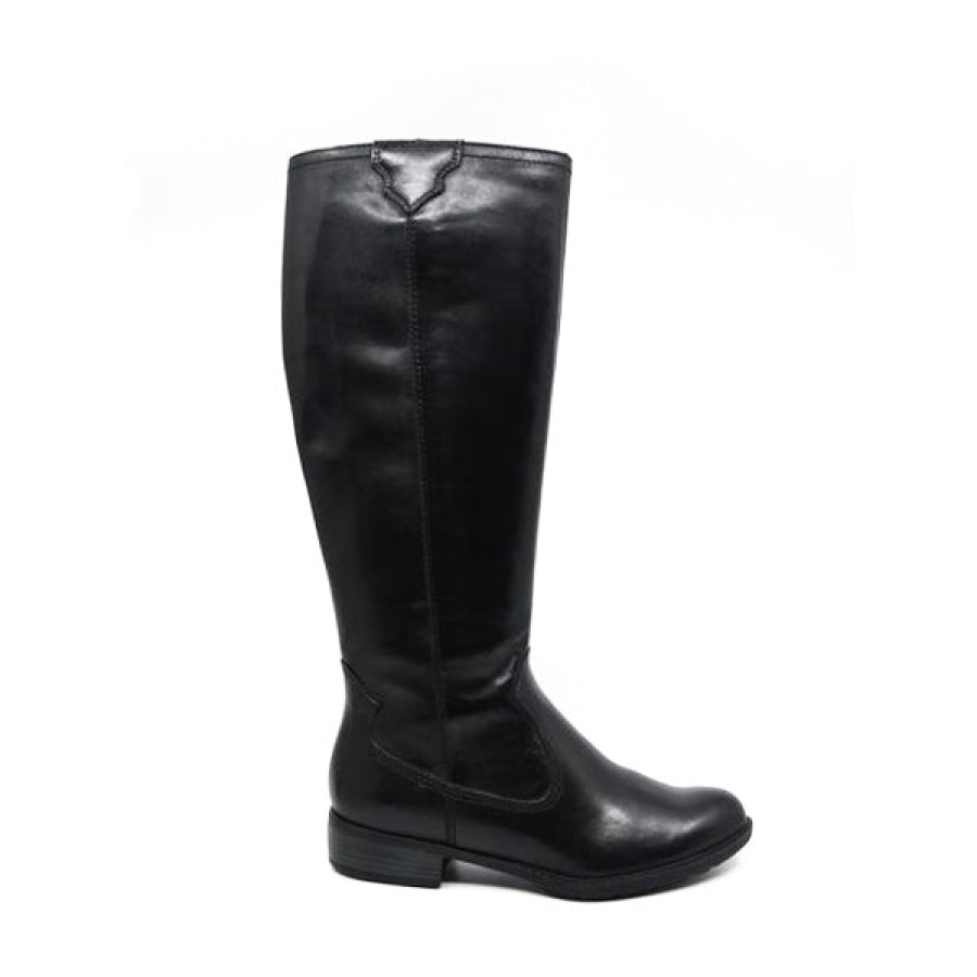 Womens Gino Ventori Knee High Boots | Gino Ventori Gain Black