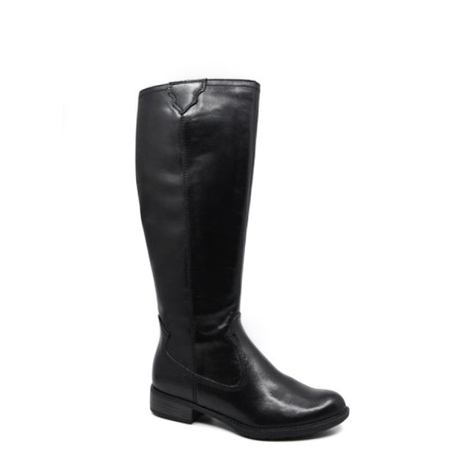 Womens Gino Ventori Knee High Boots | Gino Ventori Gain Black