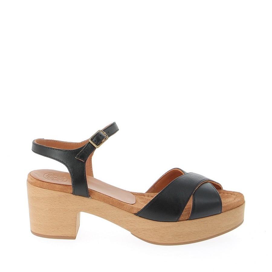 Womens Unisa | Unisa Iram Black Platform Heels