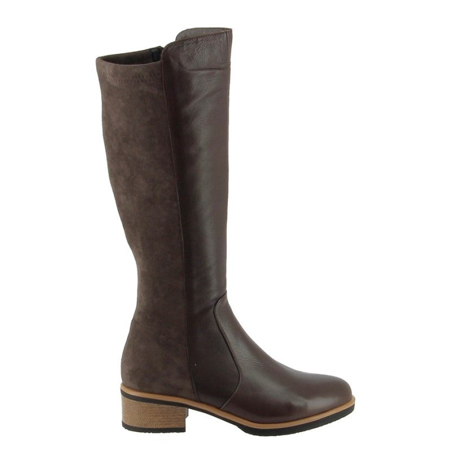 Womens Bresley Mid Heels | Bresley Dolores Brown Knee High Boot