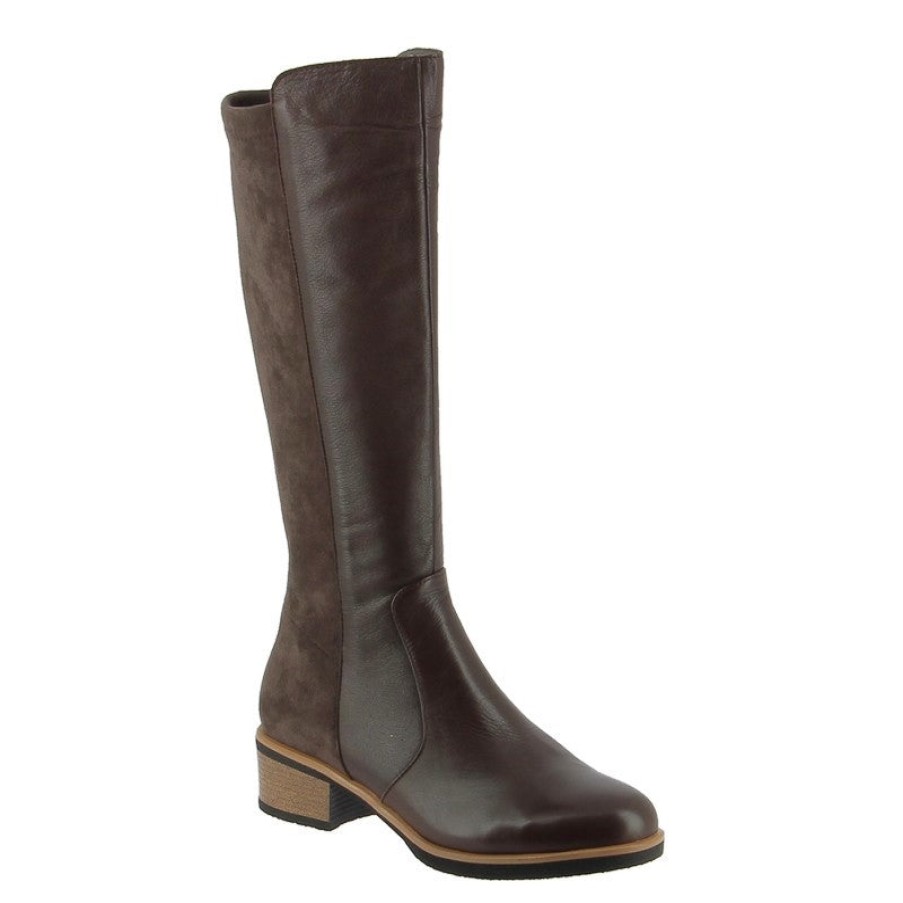 Womens Bresley Mid Heels | Bresley Dolores Brown Knee High Boot