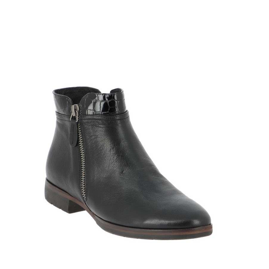 Womens Django & Juliette Ankle Boots | Django & Juliette Olis Black Ankle Boot