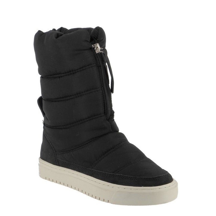 Edits Los Cabos | Los Cabos Celena Black Ankle Puffer Boot