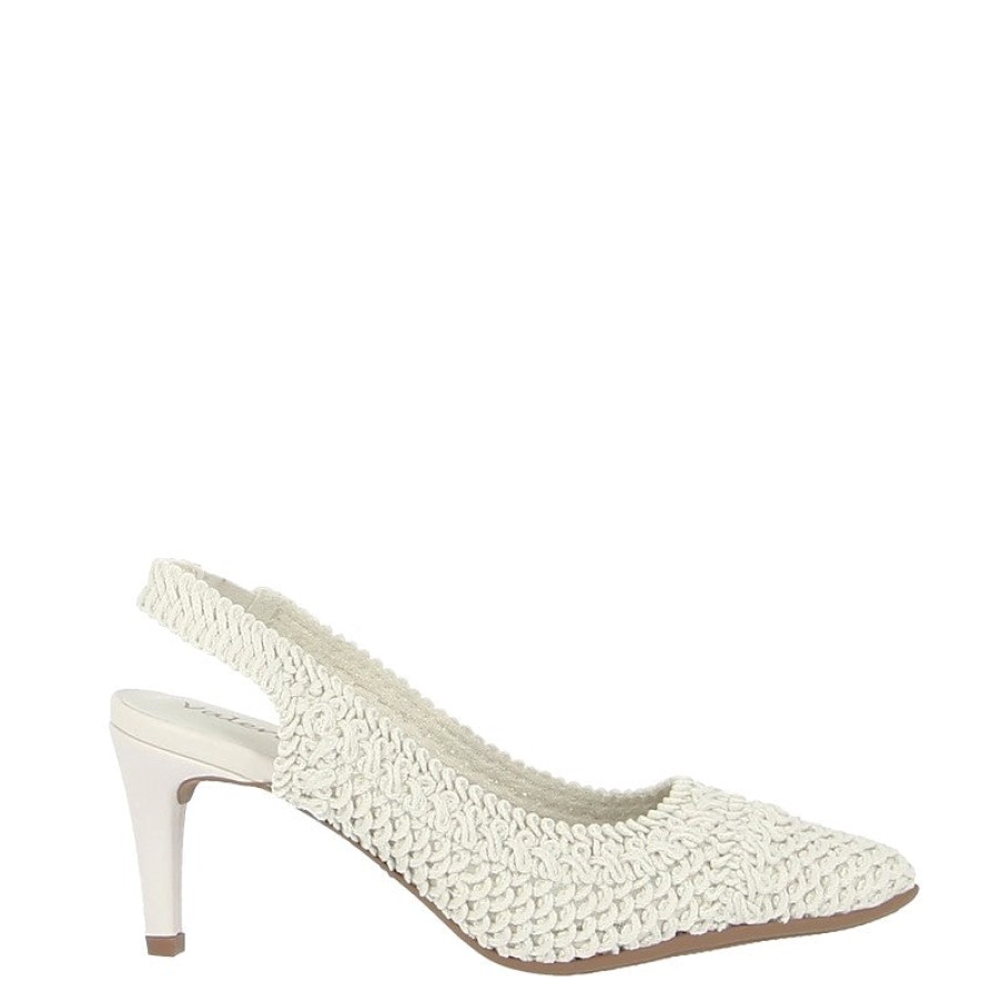 Edits Valerio Conte | Valerio Conte 470106 White Slingback Heel