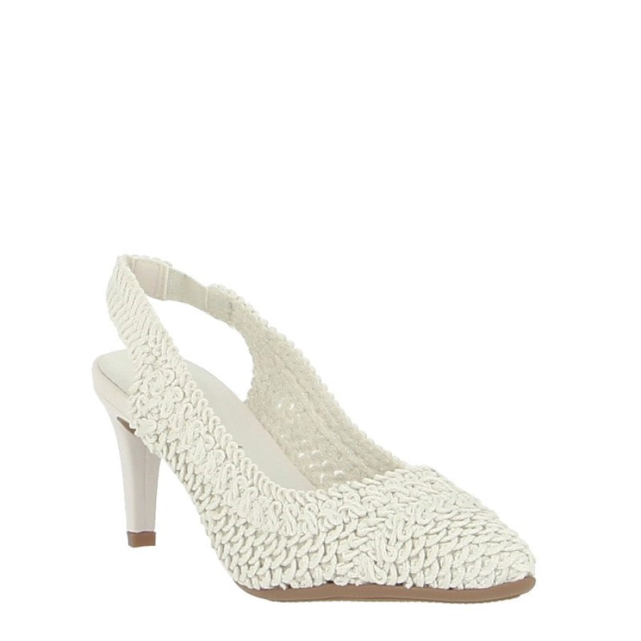 Edits Valerio Conte | Valerio Conte 470106 White Slingback Heel