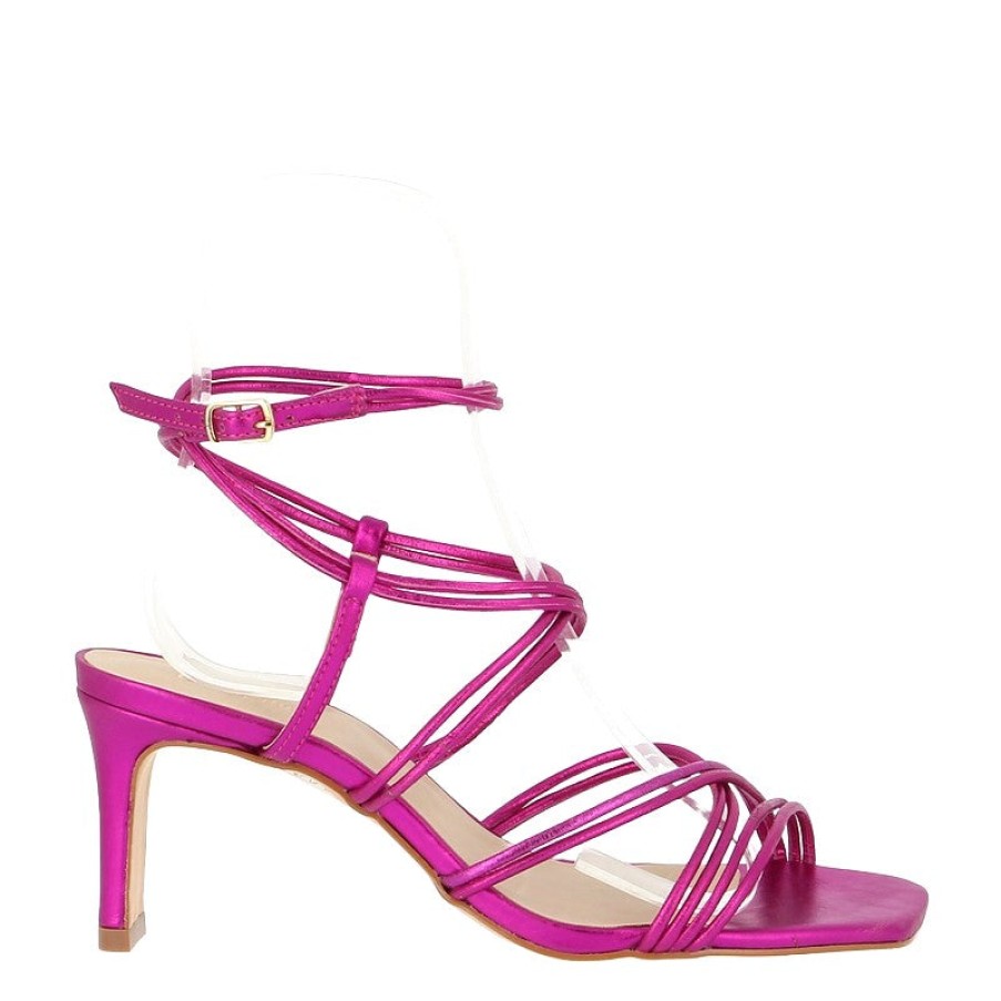 Edits Brazilio | Brazilio 54212 Pink Heeled Sandal