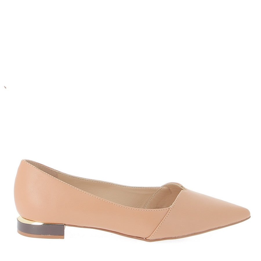 Womens Brazilio Low Heels | Brazilio 1480506 Tan Pump