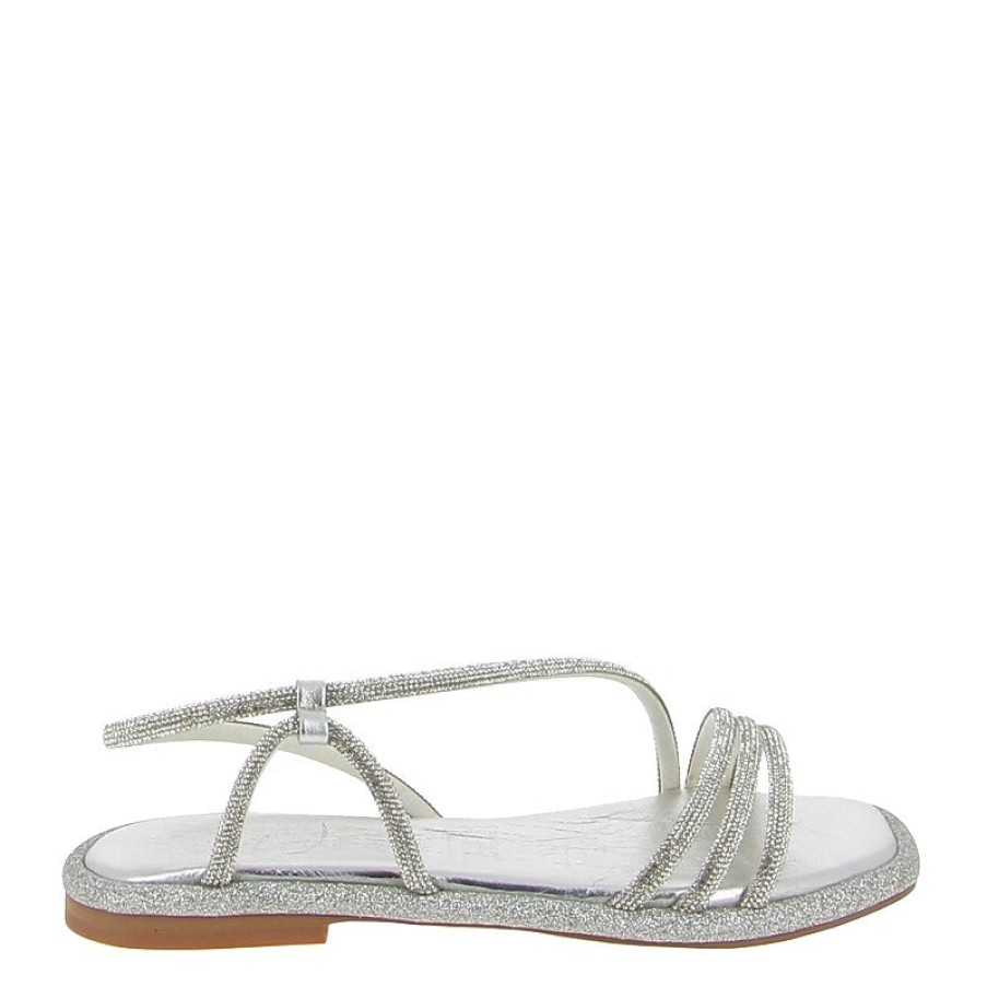 Edits Wave | Wave 23723 Silver Slingback Sandal